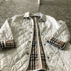 Cream Burberry Jacket